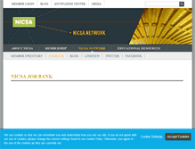 Tablet Screenshot of jobs.nicsa.org